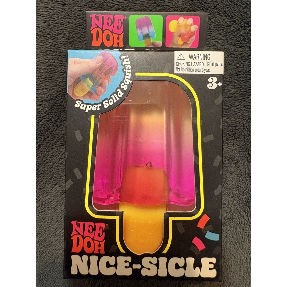 Nee Doh Nice-Sicle Super Solid Squish Soft Touch Stick Squeeze Toy Multicolor